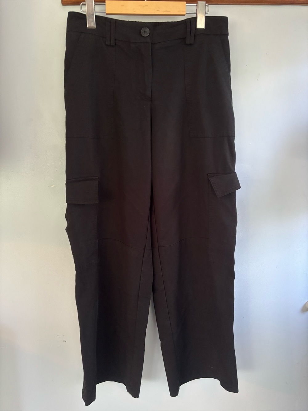 House of Harlow 1960 Black Wide-Leg Cargo Pants